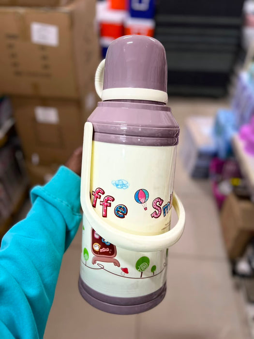 Purple Printed Thermal Flask 1.8L