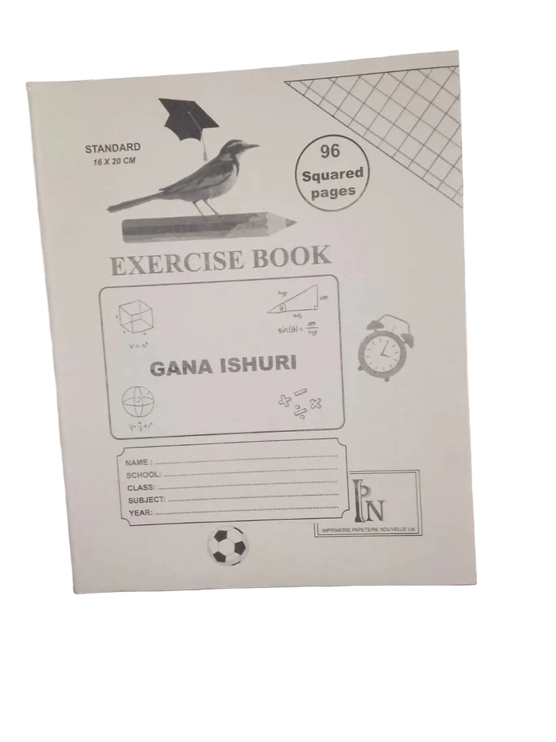 Exercise Note Book GANA ISHURI Squared & Lined