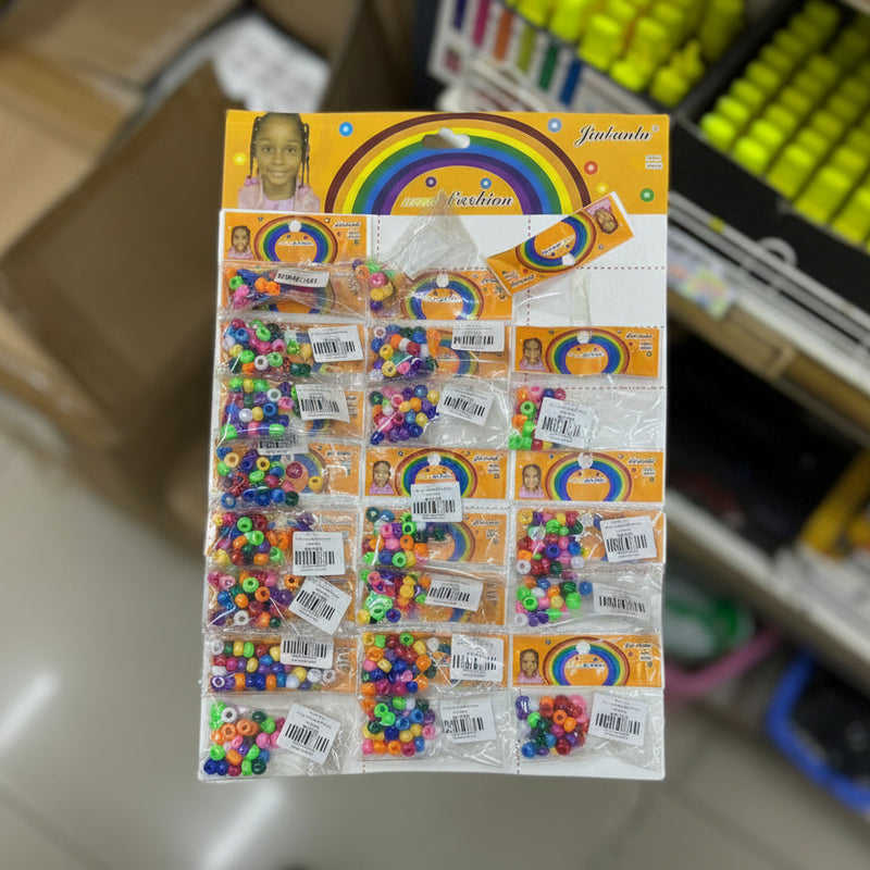 Jiabantu Neue Mode Bunte Haarschmuck-Perlenpackung