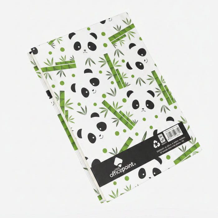 Panda and Bamboo Patterned Notebook