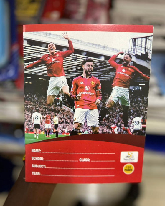 Manchester United Players Exercise Book (120 Pages)