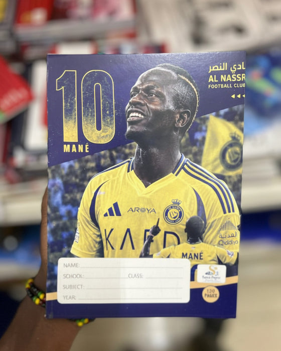 Al Nassr Sadio Mané Exercise Book (120 Pages)