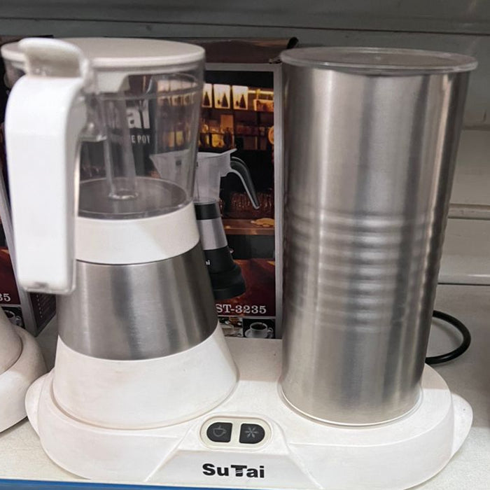 SuTai Electric Coffee Pot and Milk Frother Set