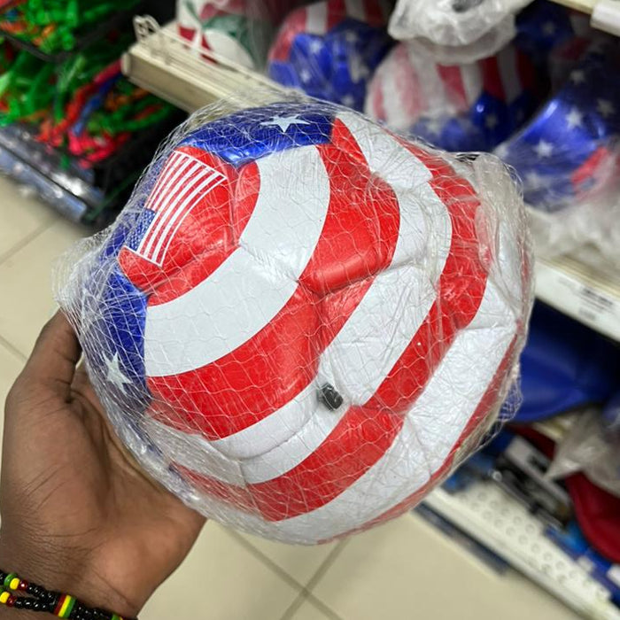 US Flag Printed Deflated Soccer Ball