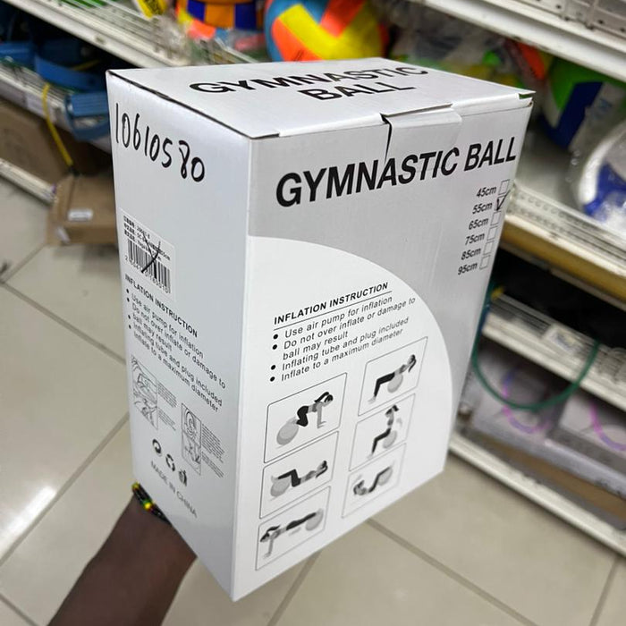 Inflatable Gymnastic Exercise Ball (55 cm)