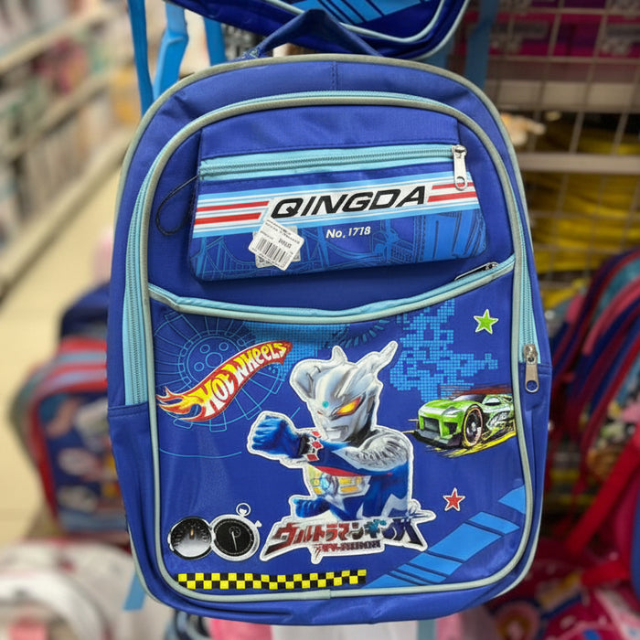 Ultraman Hot Wheels Blue Backpack