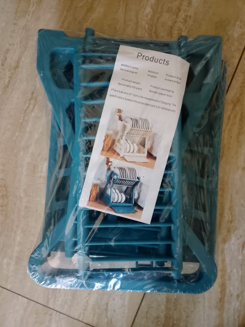 Dish Bowl and dish storage rack a two-tier kitchen