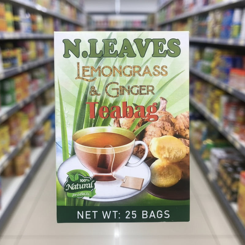 N.Leaves Lemongrass & Ginger Teabags (25 Bags)