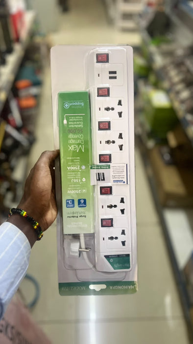Multi-Socket Surge Protector Extension Strip