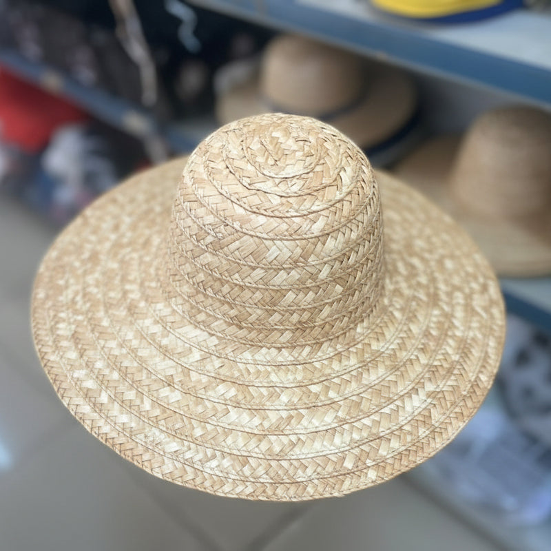 Plain Woven Straw Sun Hat
