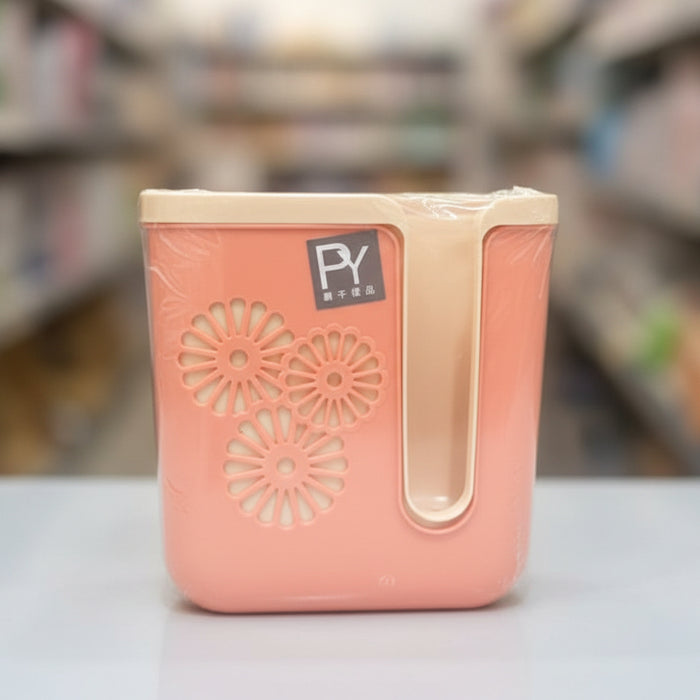 Floral Patterned Plastic Cutlery Holder