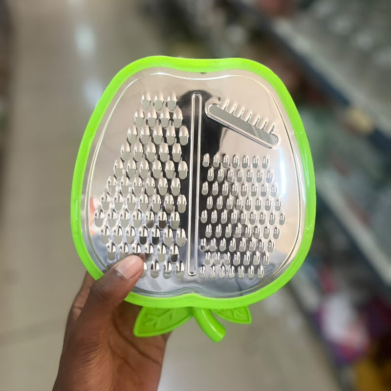 Apple-Shaped Multi-Blade Handheld Grater - Green