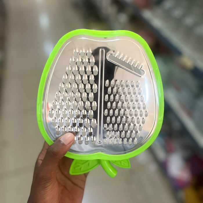 Apple-Shaped Multi-Blade Handheld Grater - Green