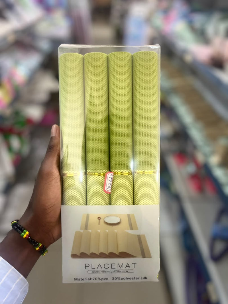Table Placemats (Set of 4) - Sage Green