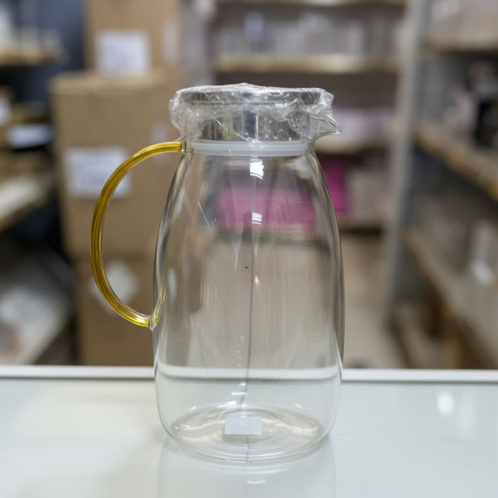 Amber Handle Glass Pitcher 3L