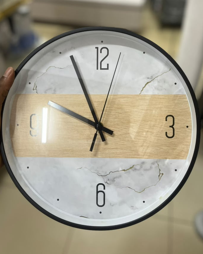 Modern Marble Pattern Round Wall Clock