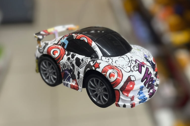 Graffiti Toy Sports Car