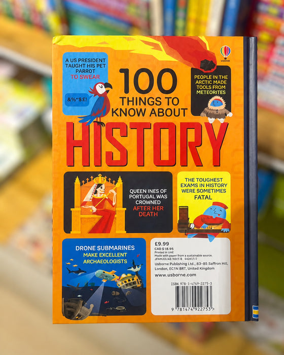 Usborne 100 Things to Know About History Book