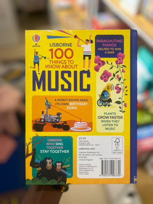 100 Things to Know About Music Children's Book