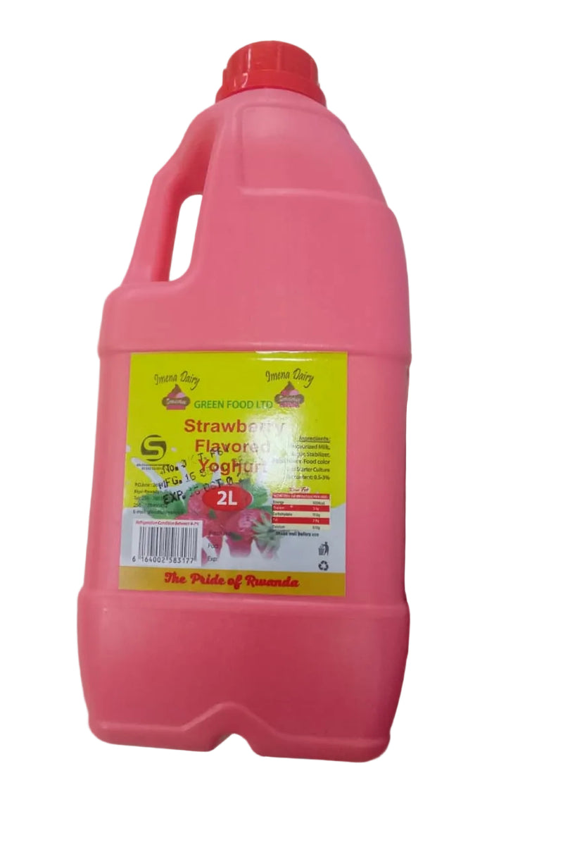 IMENA Dairy Strawberry Flavored Yoghurt 2L