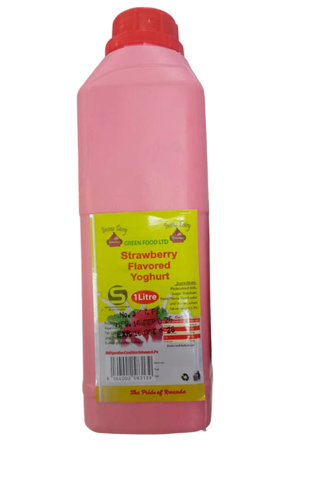 IMENA Dairy Strawberry Flavored Yoghurt 1 L