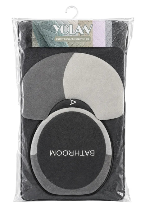 YOLAN Non-Slip Bathroom Mat Set