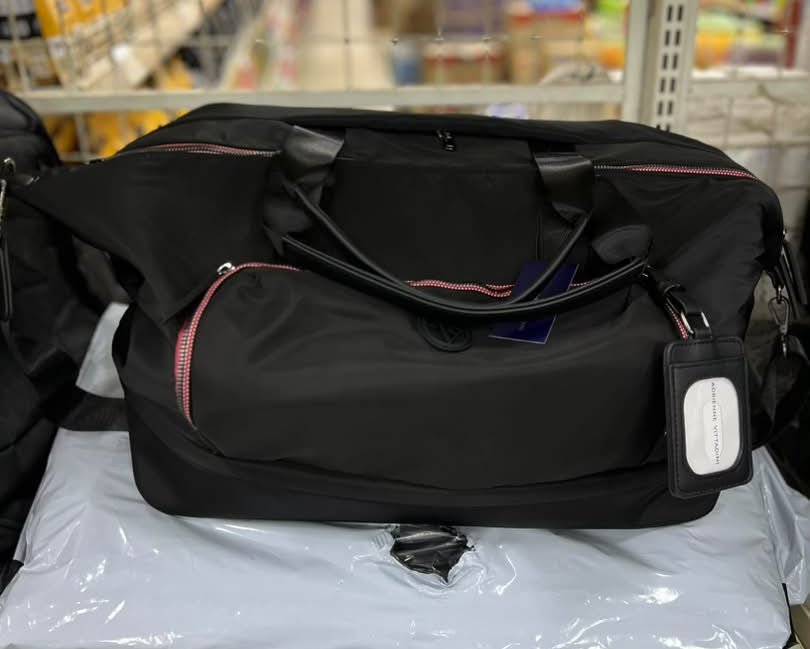 Fabienne Chapot Black Travel Duffel Bag