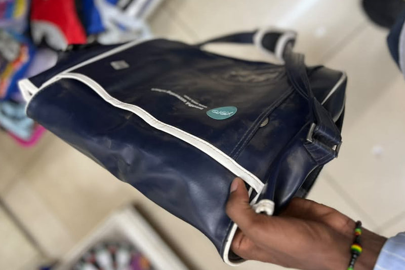 Xero Branded Navy Messenger Bag