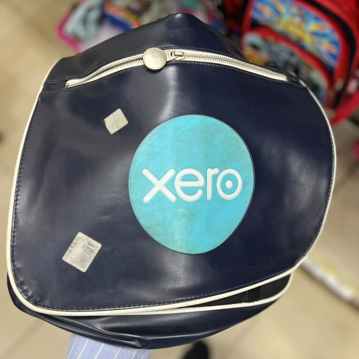Xero Branded Navy Messenger Bag