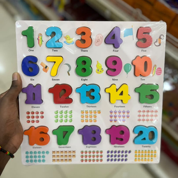 Wooden Numbers 1-20 Puzzle