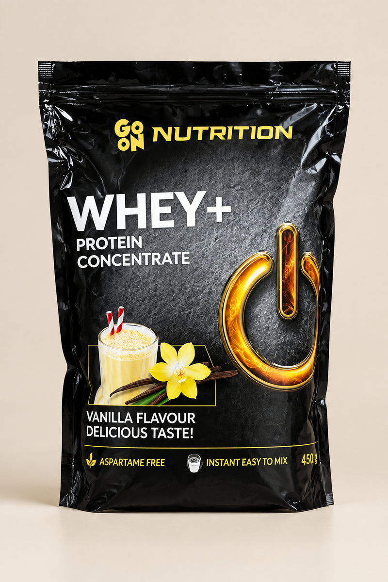 GO ON Nutrition WHEY+ Protein Concentrate (Vanilla Flavour) 450g