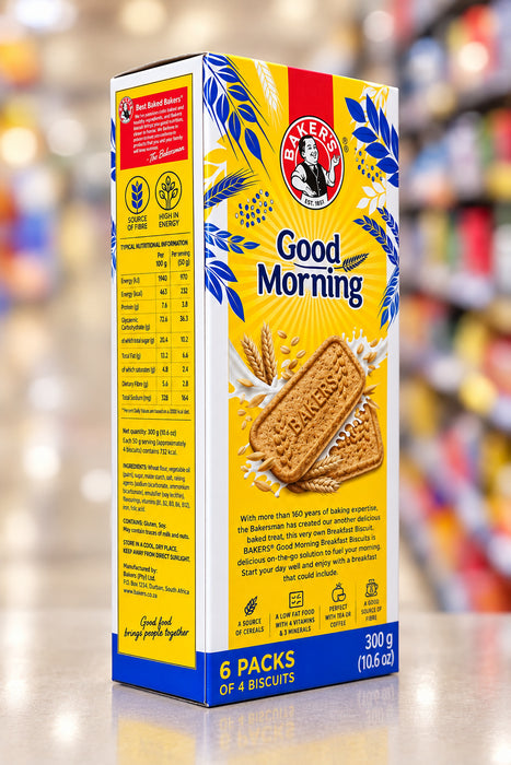 Bakers Good Morning Milk & Cereals Breakfast Biscuits 300g