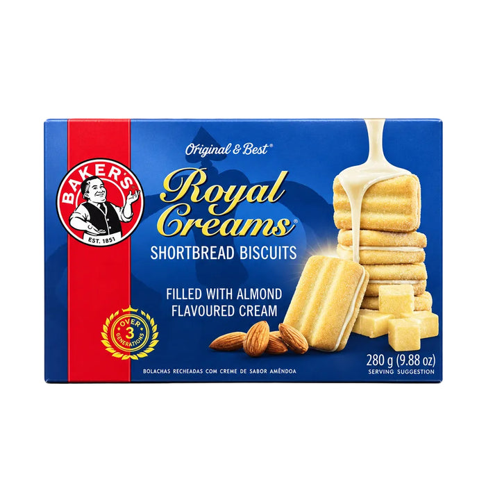 Bakers Royal Creams Shortbread Biscuits (280g)