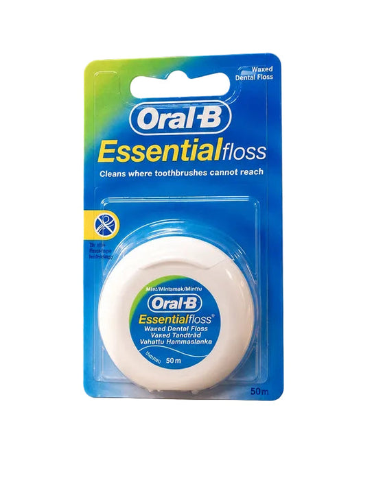 Oral-B Essential Floss Waxed Dental Floss in Mint flavor