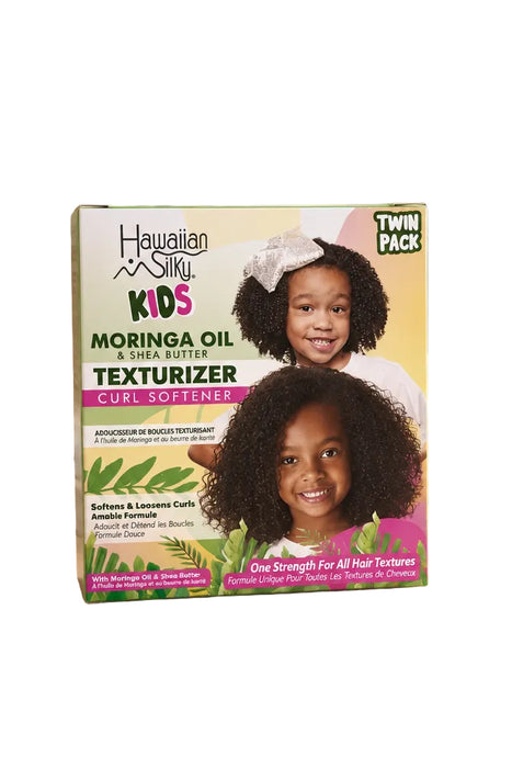 Hawaiian Silky Kids Moringa Oil &Shea Butter Texturizer Curl Softener (Twin Pack)