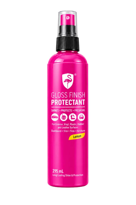 Flamingo Gloss Finish Protectant Spray - Lemon Scent (295 ml)