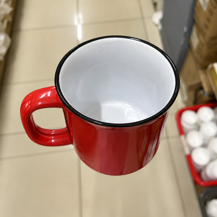 Red Ceramic Mug 1L