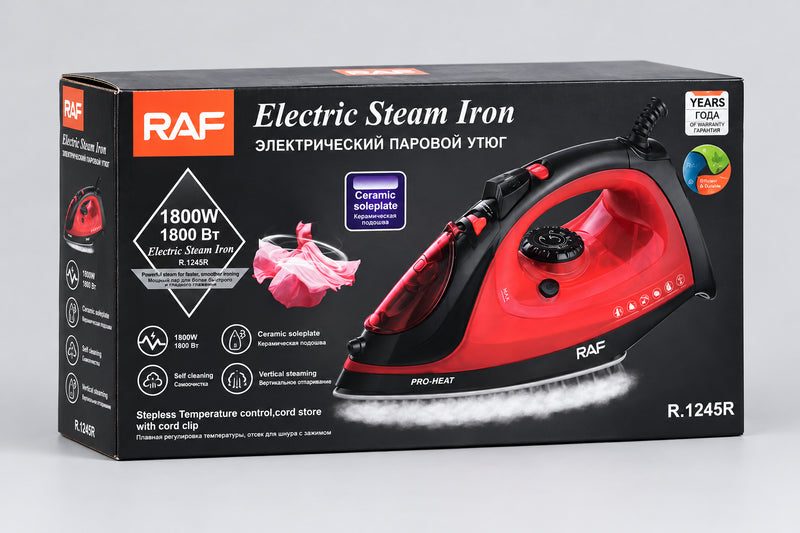 RAF Electric Steam Iron (Model R.1245R)