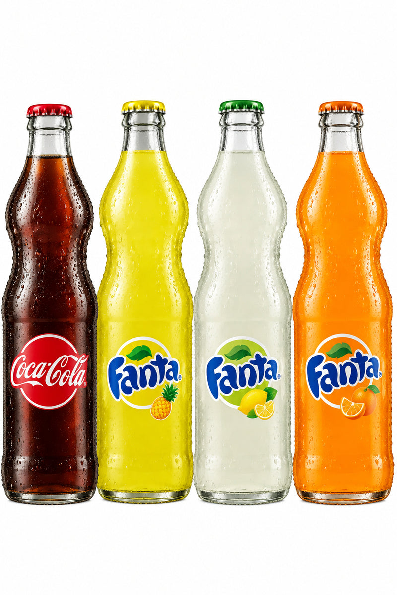 Fanta  Glass Bottle Soft Drink Soda 500ML