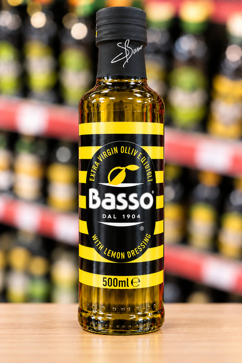 Basso Extra Virgin Olive Oil with Lemon Dressing (500 ml)