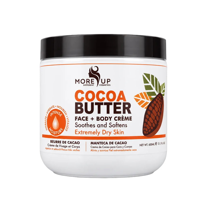 More Up Cosmetics Cocoa Butter Face + Body Crème (600ml / 21.1 fl. oz.)