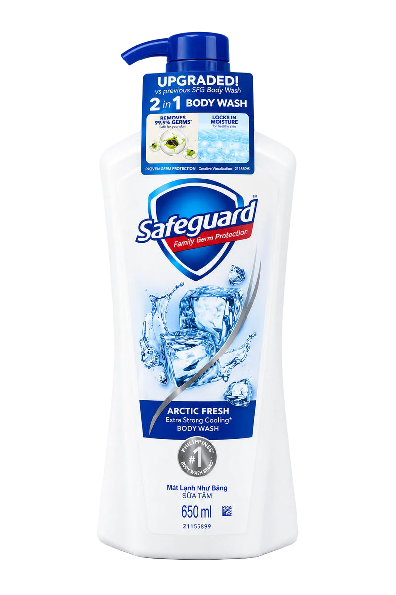Safeguard Arctic Fresh Extra Strong Cooling Body Wash (650ml)