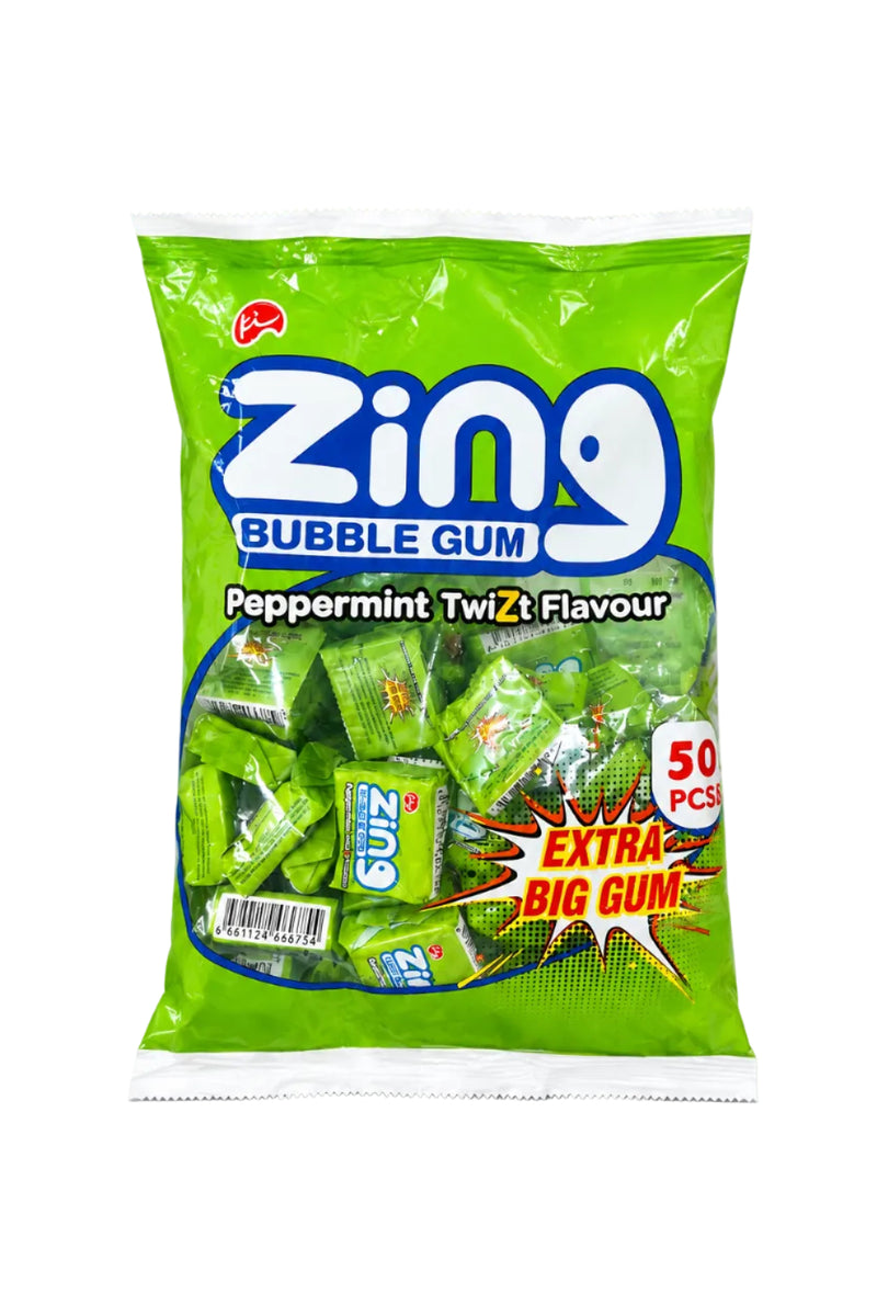 Zing Bubble Gum (50 Pcs)