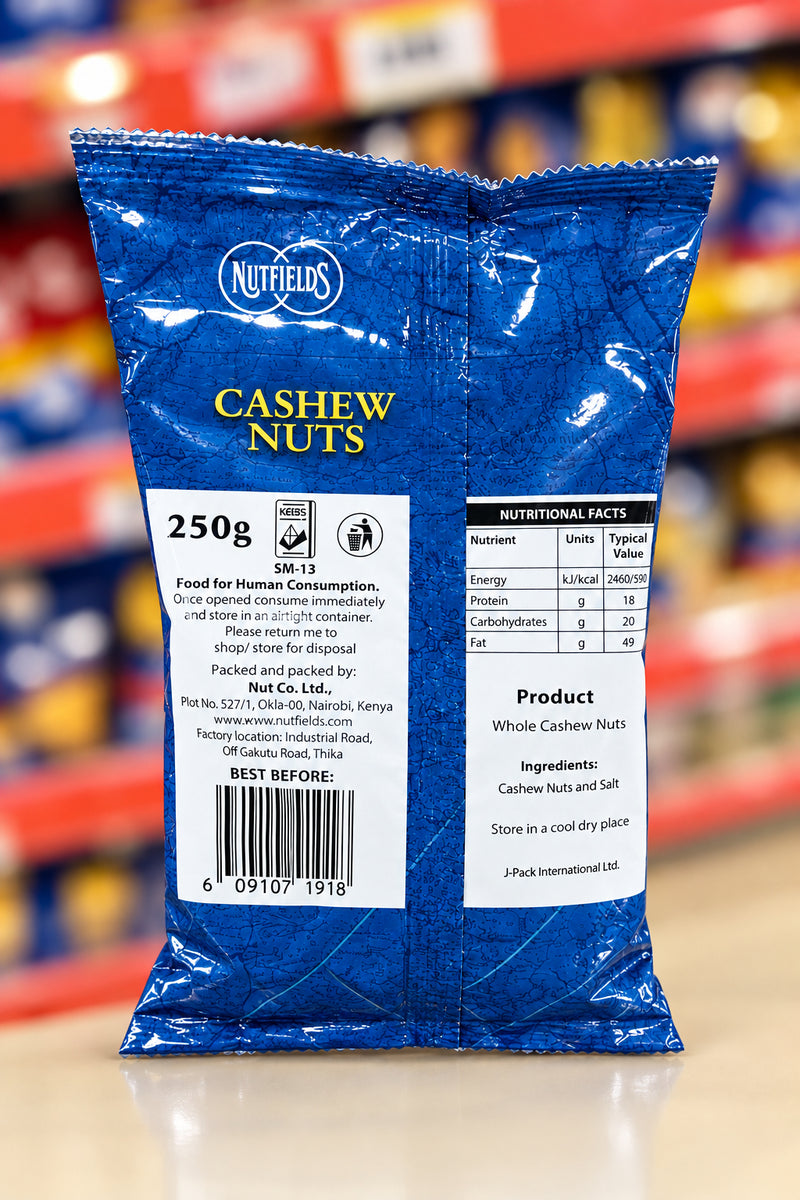 Nutfields Cashew Nuts (250g)