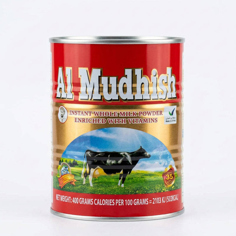 Al Mudhish Instant Whole Milk Powder Enriched with Vitamins 400g