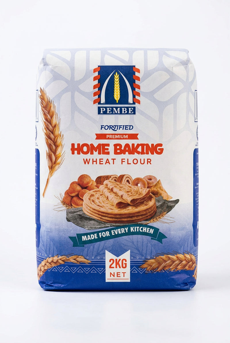 Pembe Fortified Premium Home Baking Wheat Flour (2kg)