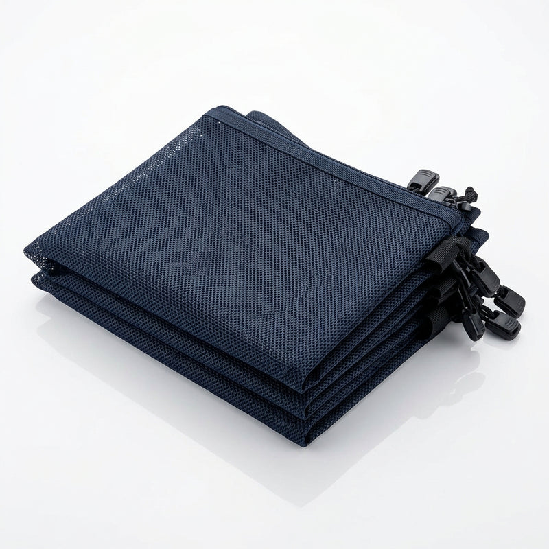 Black Mesh Document Folder Bag Black