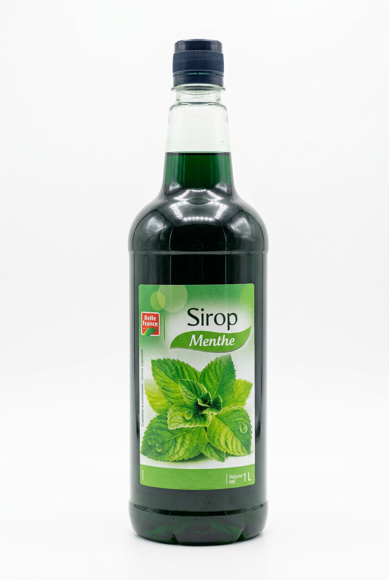 Belle France Sirop Menthe 1L Plastic Bottle