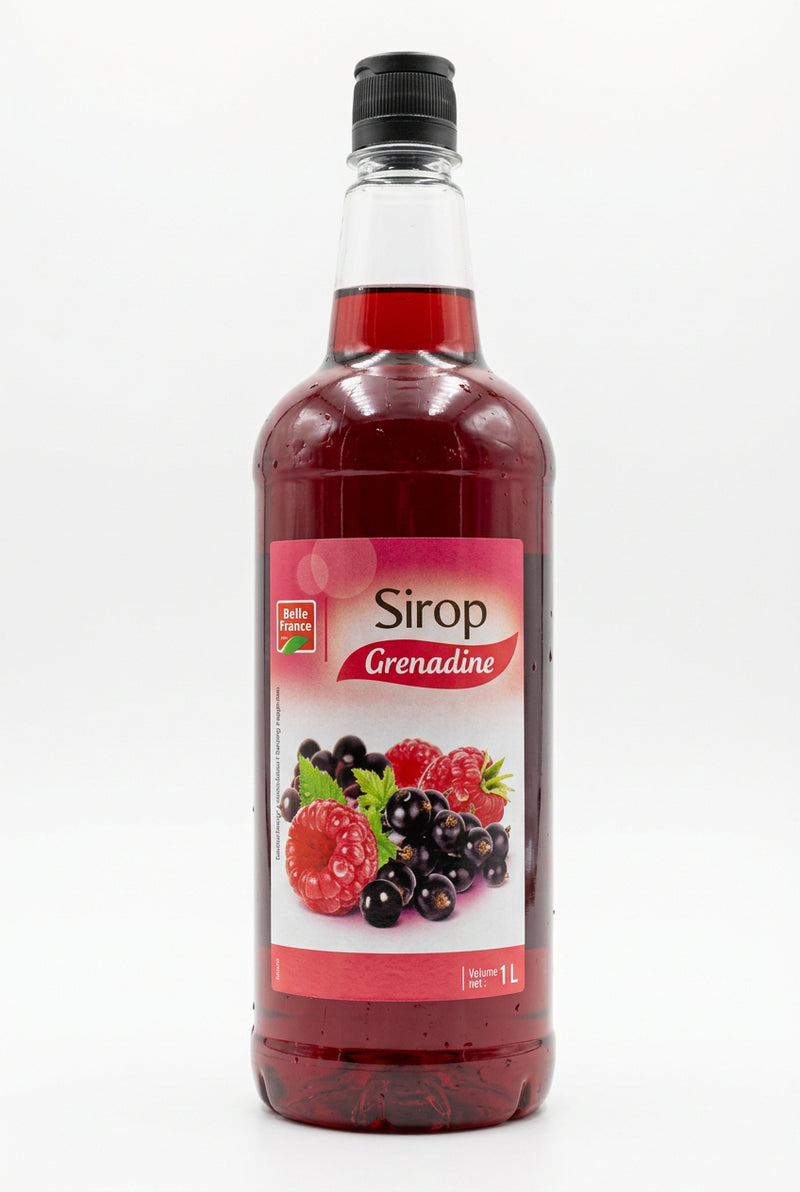 Belle France Sirop Grenadine 1L Plastic Bottle
