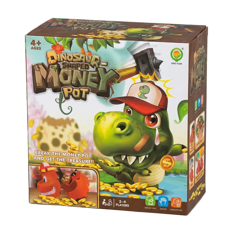 Dino-Boy Shaped Money Pot Game Set Toy